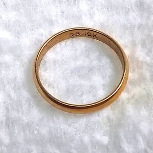 10KT Solid Gold Child's Promise Ring / Band or Wedding Charm